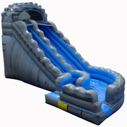 steep inflatable water slide